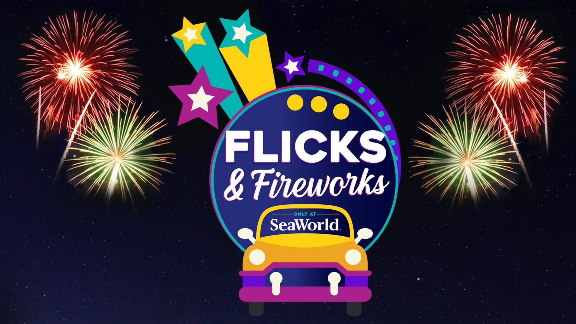 Flicks & Fireworks at SeaWorld Orlando