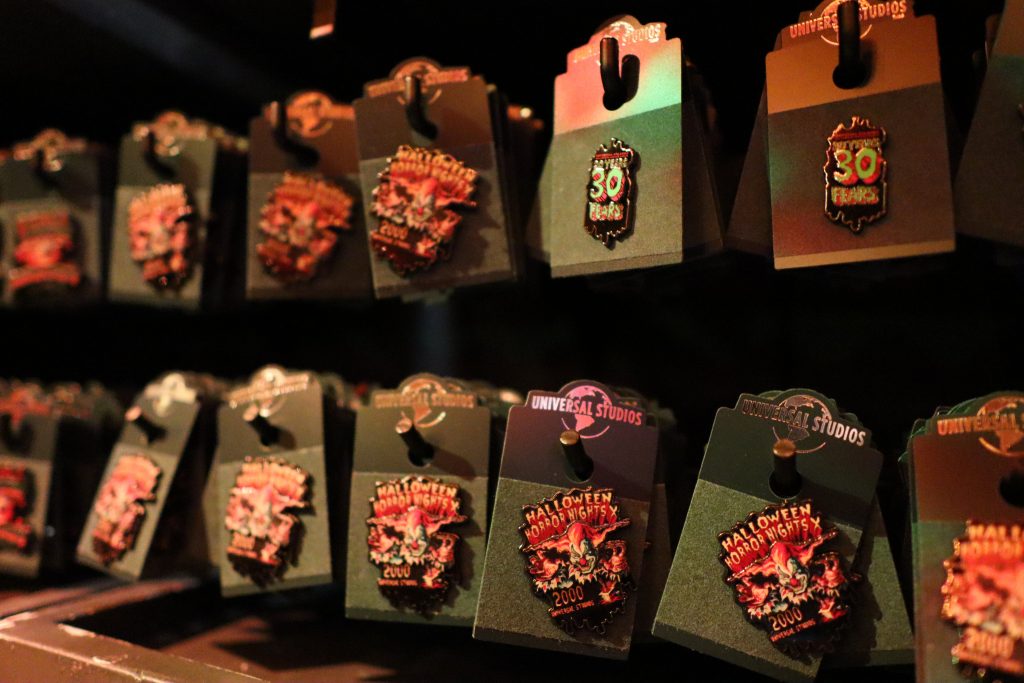 The icon area features the retro merchandise we saw added to the Universal online store that features early years of HHN