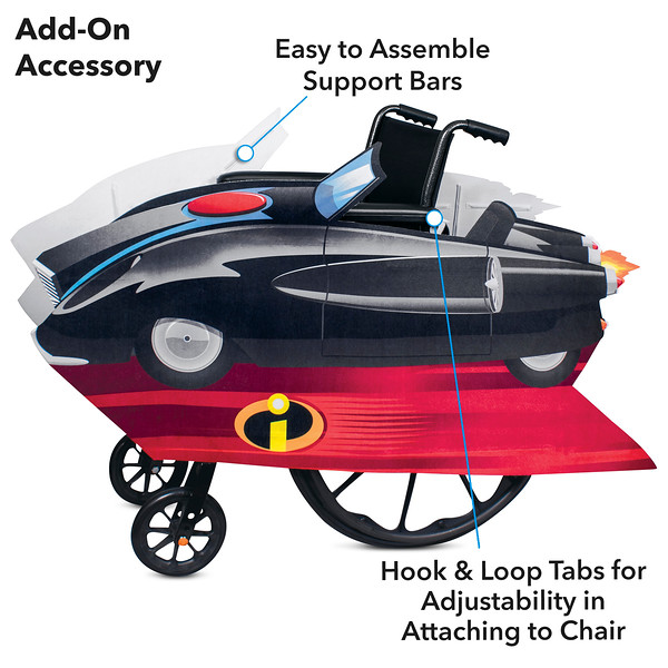 Incredimobile Wheelchair Cover Set by Disguise – Incredibles 2  Available: Aug. 10, 2020 MSRP: $49.99