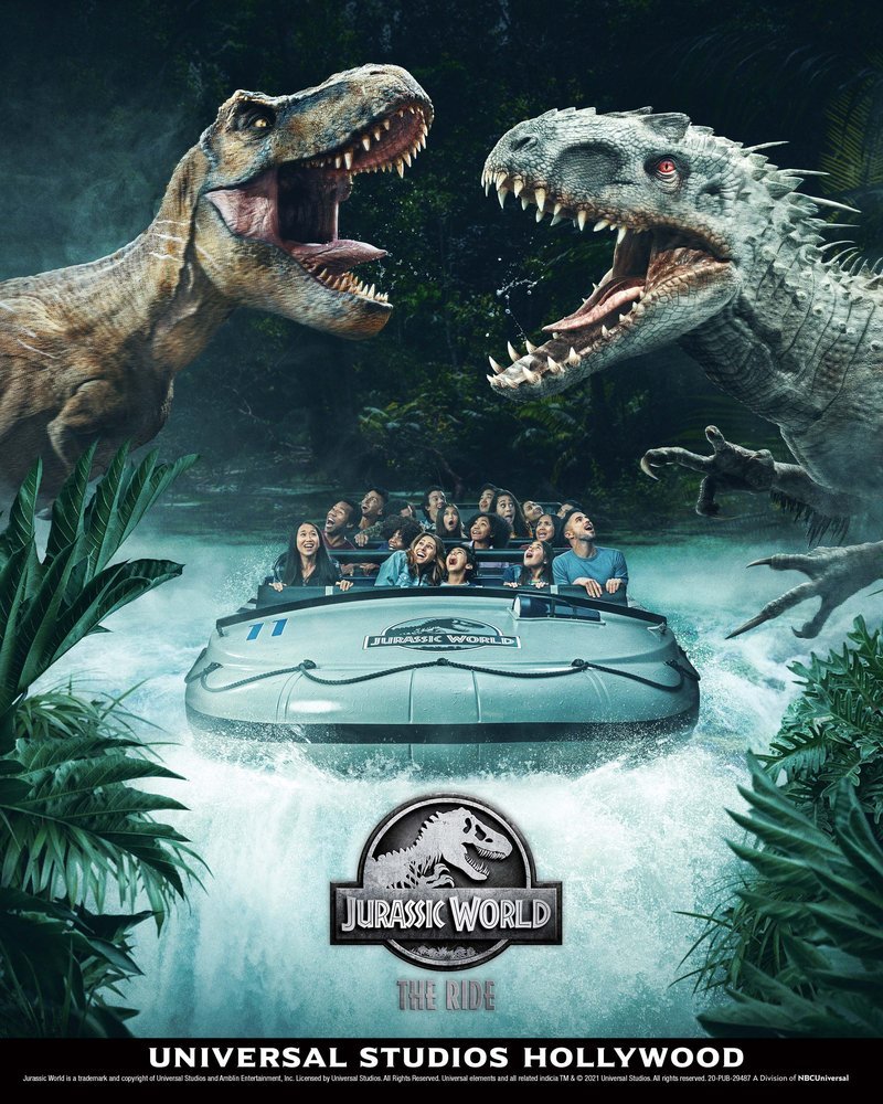 “Jurassic World—The Ride" at Universal Studios Hollywood