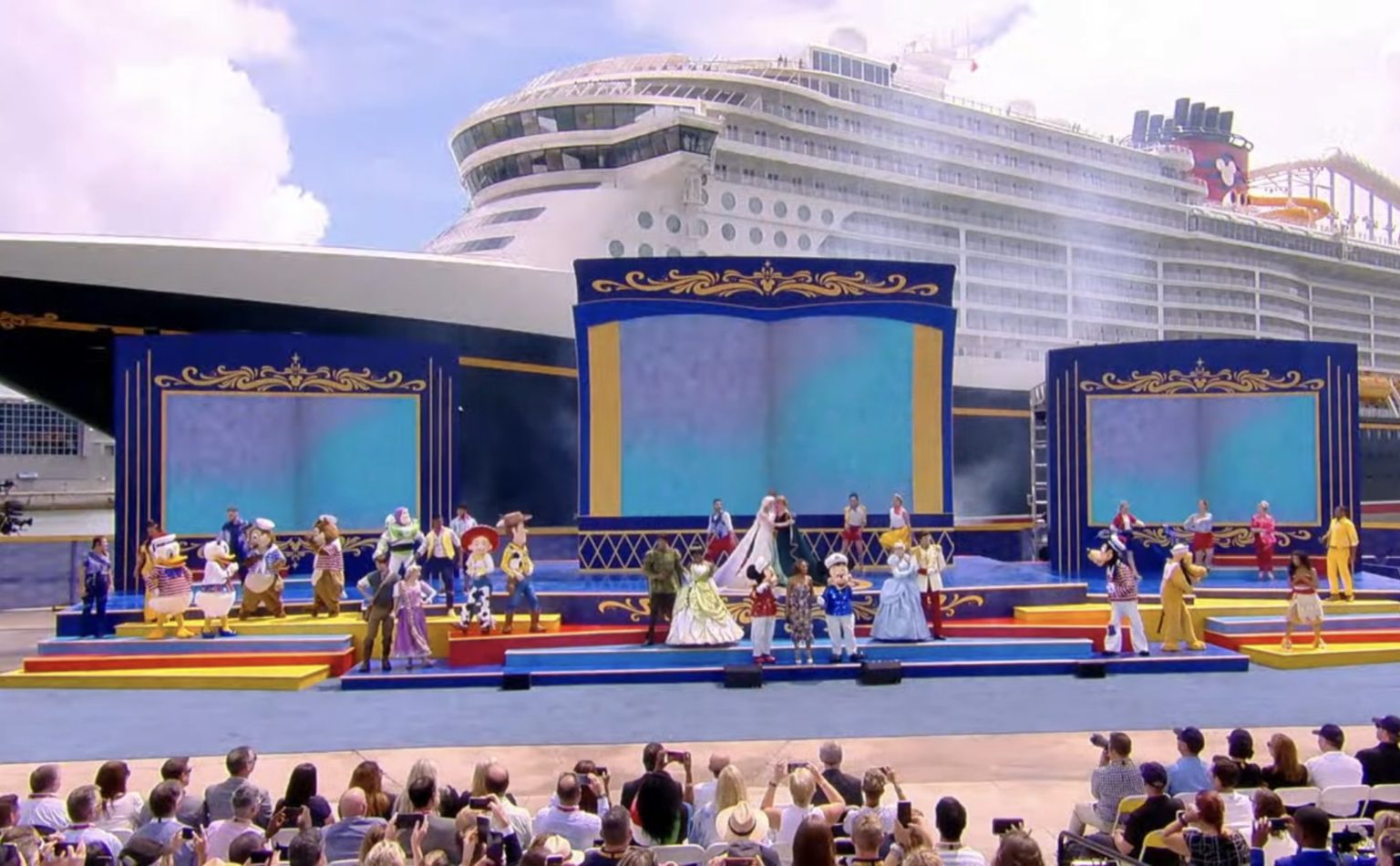 disney cruise ship christening