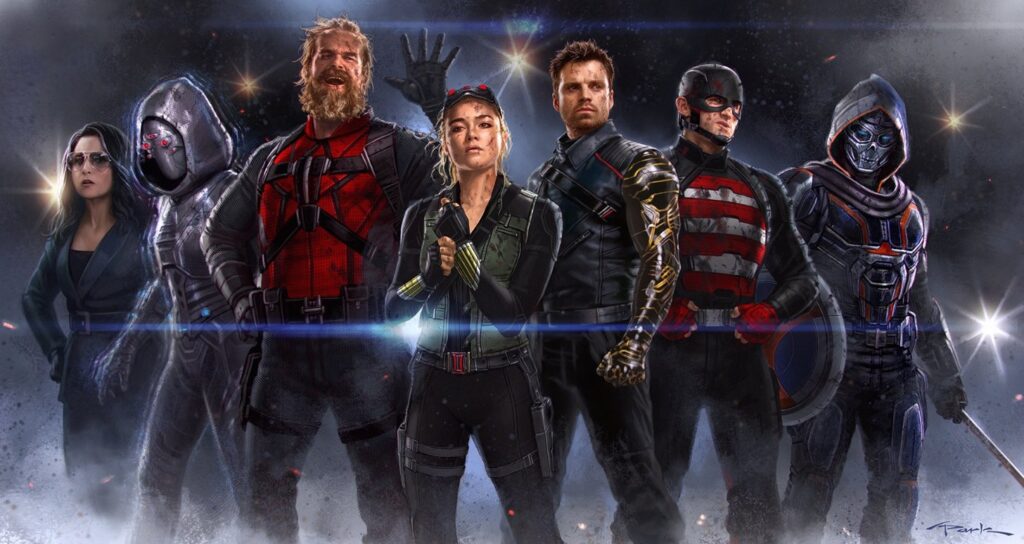 The identities of the “THUNDERBOLTS” were unveiled this morning as Julia Louis-Dreyfus (Valentina Allegra de Fontaine), David Harbour (Red Guardian), Hannah John-Kamen (Ghost), Sebastian Stan (James “Bucky” Barnes/The Winter Soldier) and Wyatt Russell (John Walker/U.S. Agent) joined director Jake Schreier on stage at D23 Expo 2022