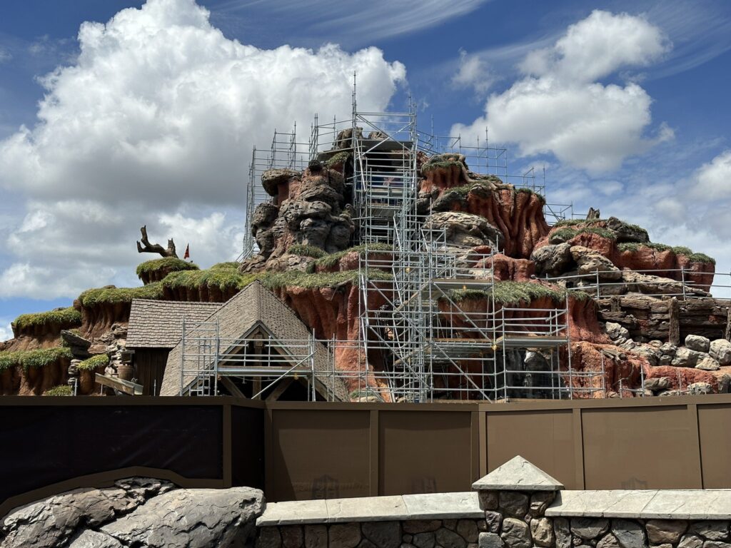 Construction of Tiana's Bayou Adventure at Magic Kingdom