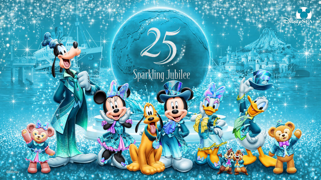 Tokyo DisneySea’s Sparkling Jubilee 25th Anniversary Details Announced
