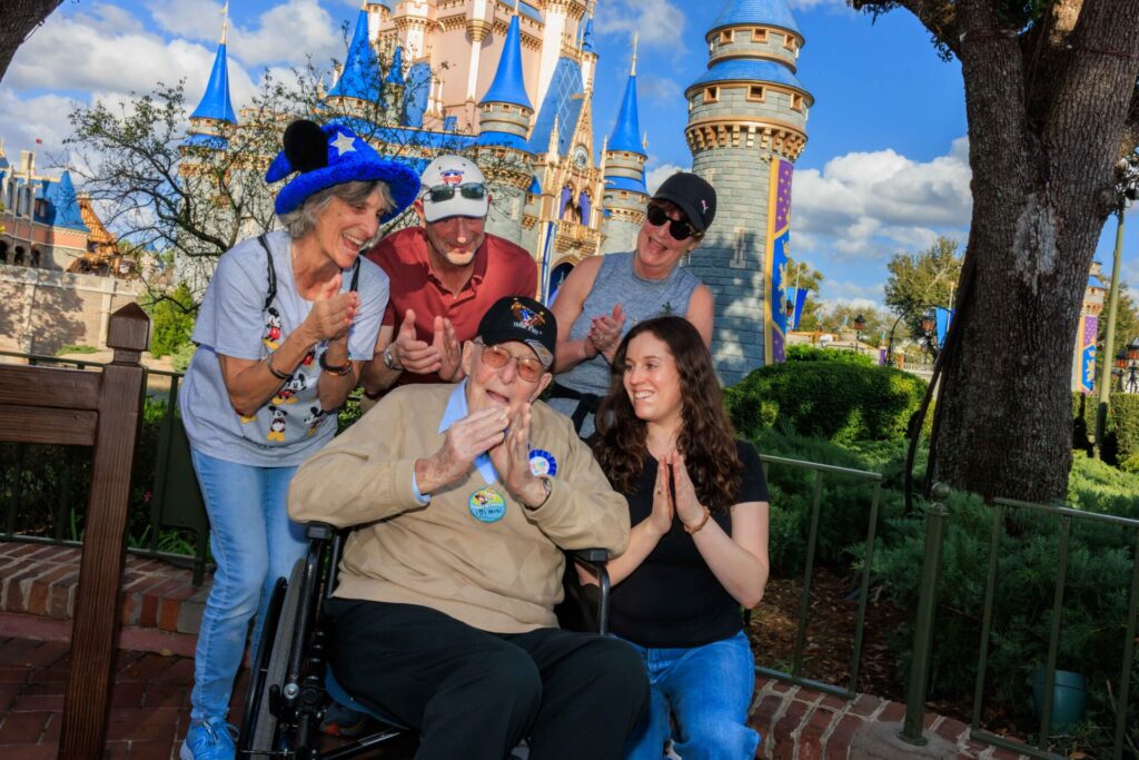 Disney Celebrates World War II Veteran 101st Birthday at Magic Kingdom Flag Retreat Ceremony