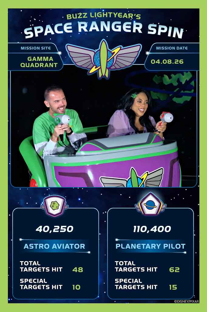 Buzz Lightyear Space Ranger Spin at the Magic Kingdom