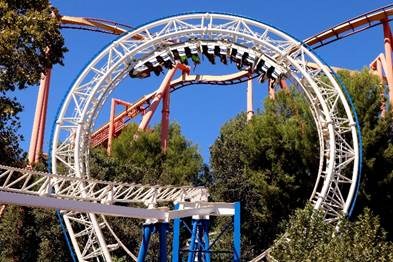 The New Revolution at Six Flags Magic Mountain