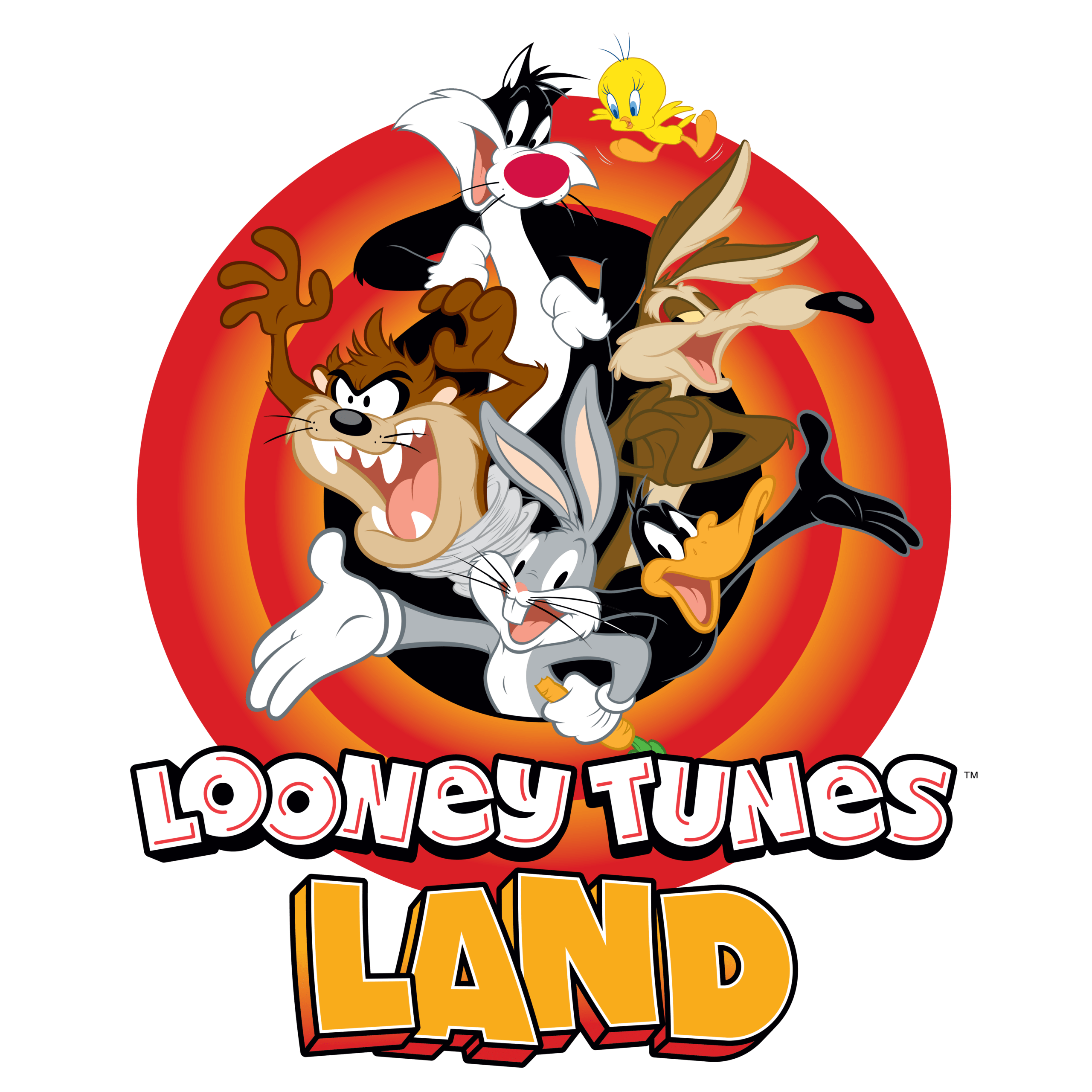 Logo PNG Looney Tunes Land Logo Bullseye Characters